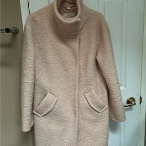Blush Pink Wool Coat